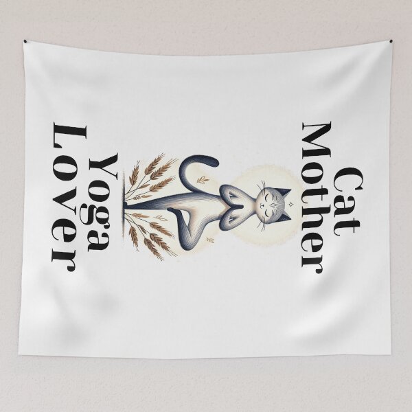 Item preview, Cat Mother Yoga Lover  designed and sold by Carthage-Kitten.