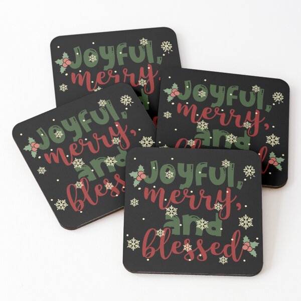 Item preview, Joyful Merry And Blessed designed and sold by shopbakas.
