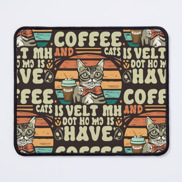 Item preview, retro coffe and cats v3 designed and sold by FenwickDesign99.