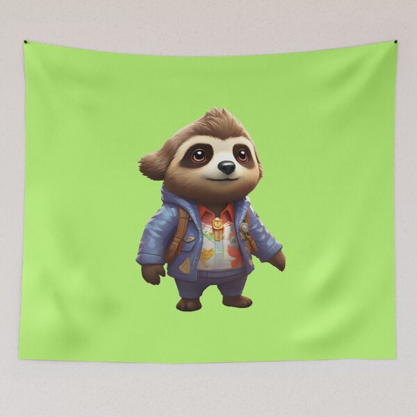 Item preview, winter cute sloth designed and sold by DigiArtFusion.