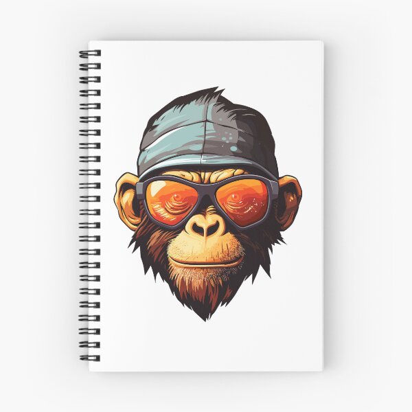 Item preview, Cheeky monkey wearing cap and sunglasses designed and sold by LionessLove.