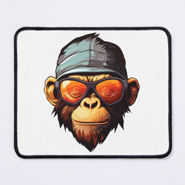 Item preview, Cheeky monkey wearing cap and sunglasses  designed and sold by LionessLove.