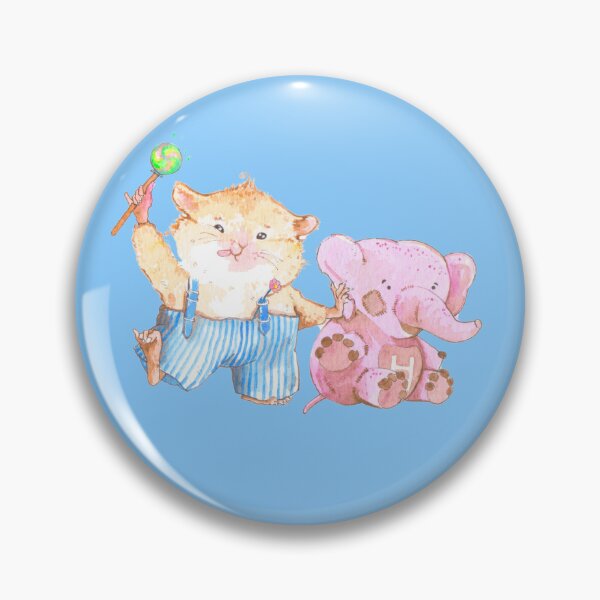 Item preview, Oliver the Hamster and Hugh Plush Elephant His Favorite Toy designed and sold by MagnaSpes.