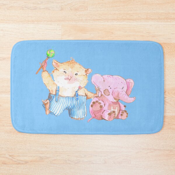 Item preview, Oliver the Hamster and Hugh Plush Elephant His Favorite Toy designed and sold by MagnaSpes.