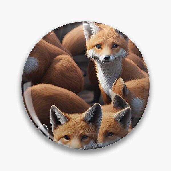 Item preview, A bunch of cute little red foxes  designed and sold by Kaleddis.
