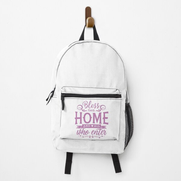 Item preview, Bless this home and all who enter /purple text/ designed and sold by EmeraldeaArt.