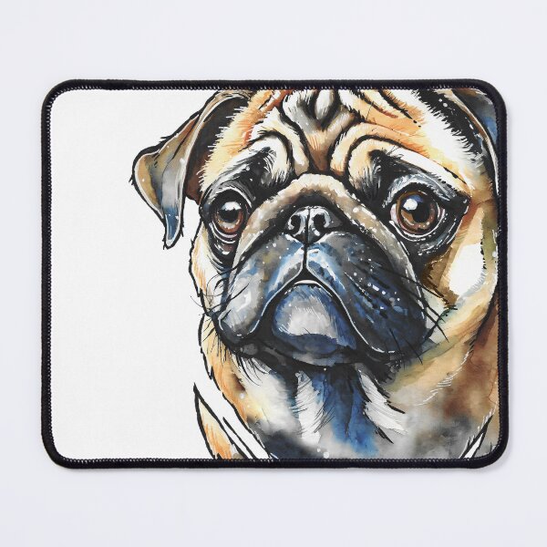 Item preview, Pug portrait designed and sold by Motivburg.