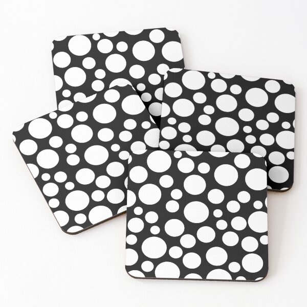 Item preview, Large white with polka dots on black tone designed and sold by fuzzyfox.