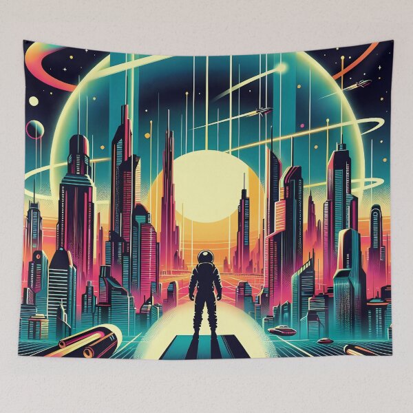 Item preview, Galactic Dawn: Retro-Futurism Reimagined designed and sold by Vitalka-uk.