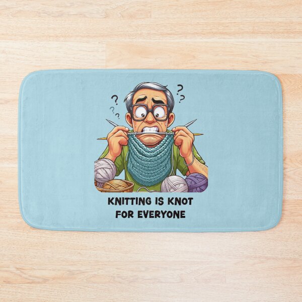 Item preview, Knitting is Knot for Everyone designed and sold by HeadTurningArt.