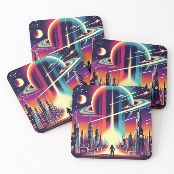 Item preview, Galactic Dawn: Retro-Futurism Reimagined designed and sold by Vitalka-uk.