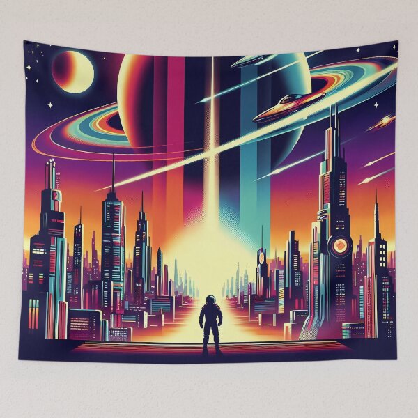 Item preview, Galactic Dawn: Retro-Futurism Reimagined designed and sold by Vitalka-uk.