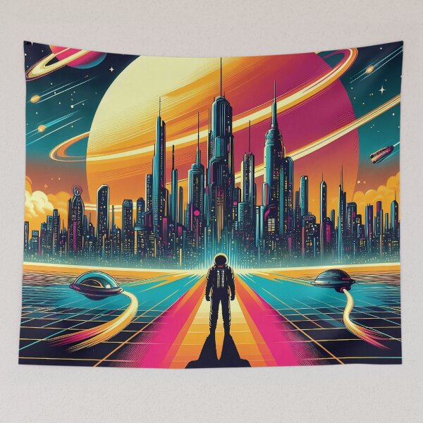 Item preview, Galactic Dawn: Retro-Futurism Reimagined designed and sold by Vitalka-uk.