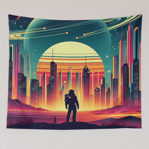 Item preview, Galactic Dawn: Retro-Futurism Reimagined designed and sold by Vitalka-uk.
