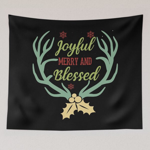 Item preview, Joyful Merry and Blessed designed and sold by shopbakas.