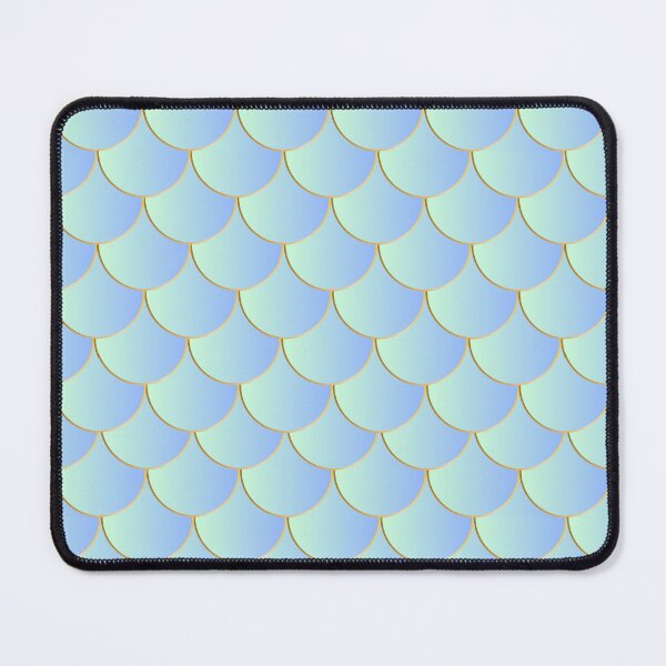 Item preview, Light Blue Mermaid Scales colorful pattern designed and sold by EMMonovi.