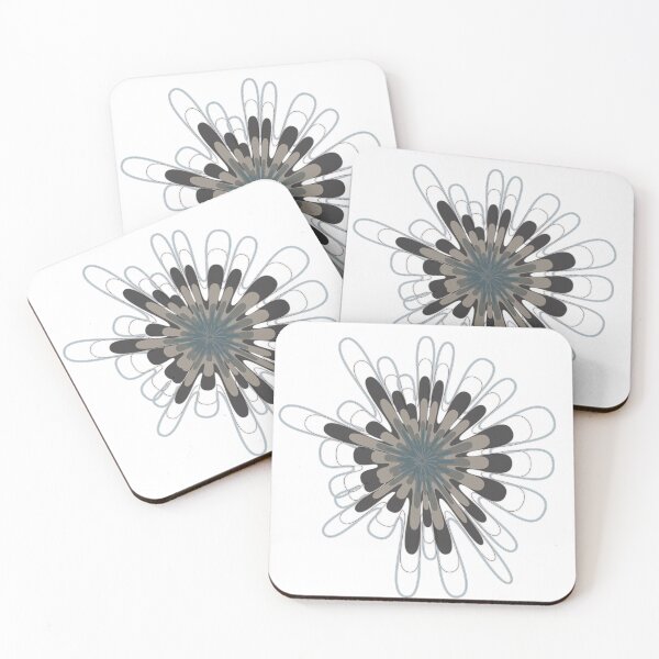 Item preview, Steel Blue Expanding Blossom Stellate designed and sold by Tactux - Digital Artist.