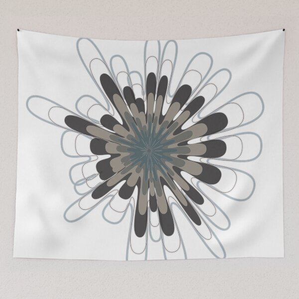 Item preview, Steel Blue Expanding Blossom Stellate designed and sold by Tactux - Digital Artist.