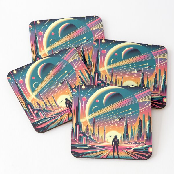 Item preview, Galactic Dawn: Retro-Futurism Reimagined designed and sold by Vitalka-uk.