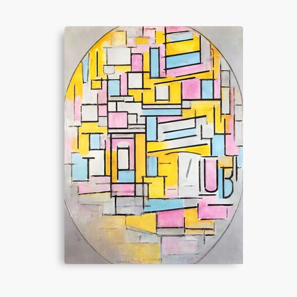 Item preview, Piet Mondrian - Composition with Oval in Color Planes II designed and sold by thompart.