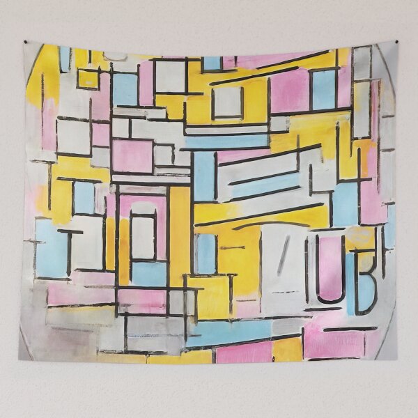 Item preview, Piet Mondrian - Composition with Oval in Color Planes II designed and sold by thompart.