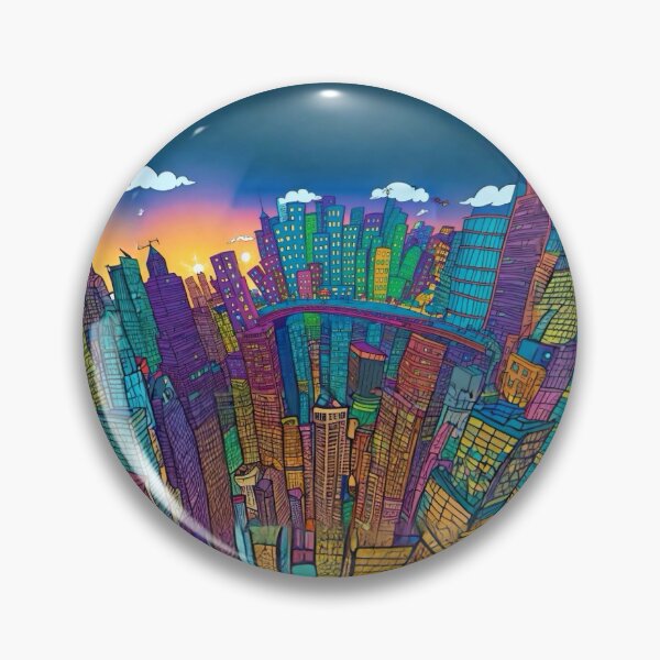 Item preview, Sunset city scape designed and sold by Glenbobagins.