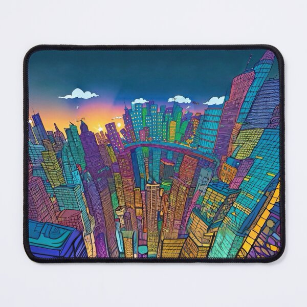 Item preview, Sunset city scape designed and sold by Glenbobagins.