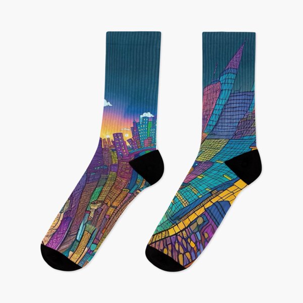 Item preview, Sunset city scape designed and sold by Glenbobagins.