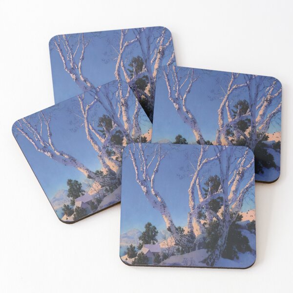 Item preview, Maxfield Parrish - Birches in Winter designed and sold by thompart.