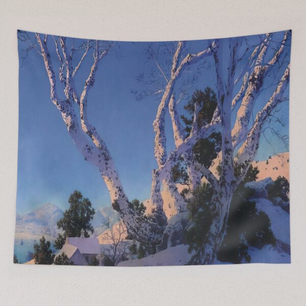 Item preview, Maxfield Parrish - Birches in Winter designed and sold by thompart.