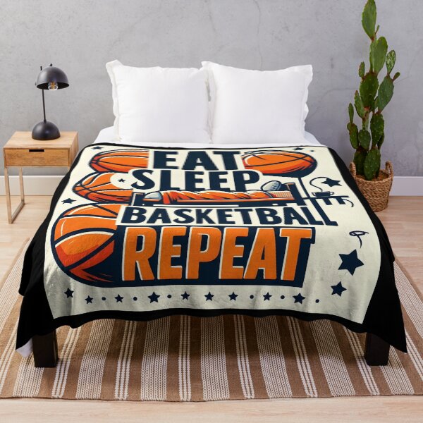 Item preview, Eat Sleep Basketball Repeat designed and sold by YokujinDesign.