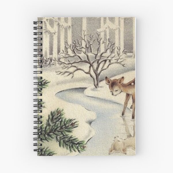 Item preview, baby deer in the winter forest designed and sold by FilmKitty.