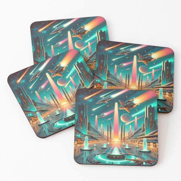 Item preview, Galactic Dawn: Retro-Futurism Reimagined designed and sold by Vitalka-uk.