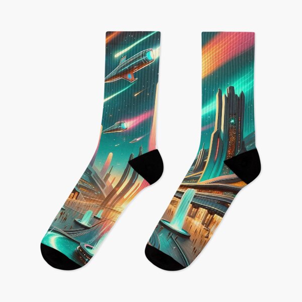 Item preview, Galactic Dawn: Retro-Futurism Reimagined designed and sold by Vitalka-uk.