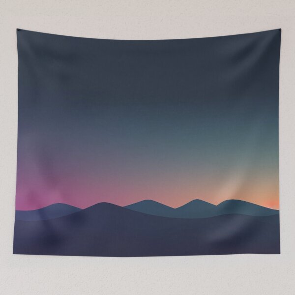 Item preview, Minimalist landscape image with hills designed and sold by randrdesign.