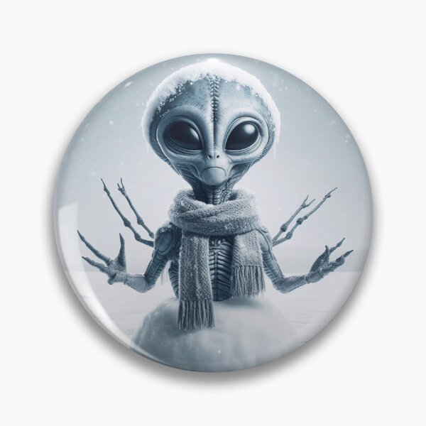 Item preview, Grey Alien Snowman designed and sold by BEECECOM.