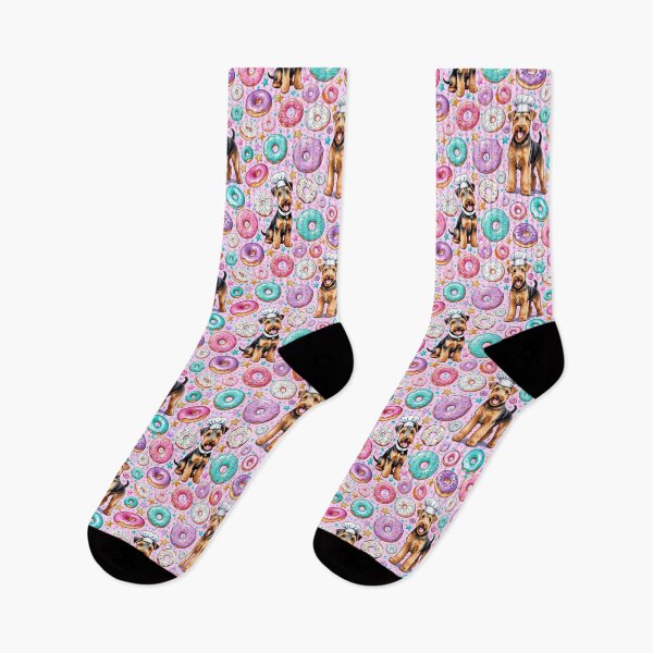 Item preview, Donut Dogs Airedale Terrier (Pink) designed and sold by Danes-R-Us.