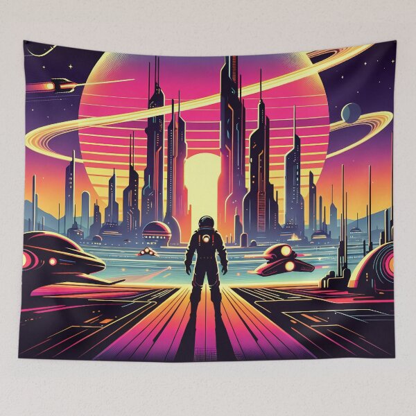 Item preview, Galactic Dawn: Retro-Futurism Reimagined designed and sold by Vitalka-uk.