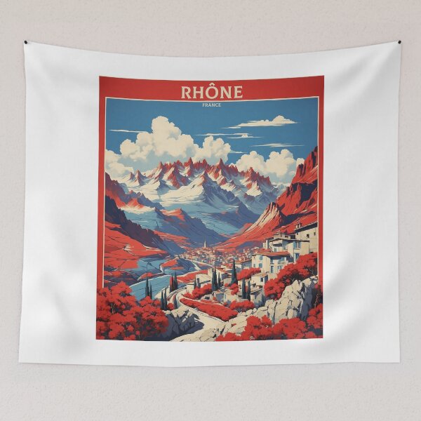 Item preview, Rhone France Vintage Poster Tourism designed and sold by TravelersGems.