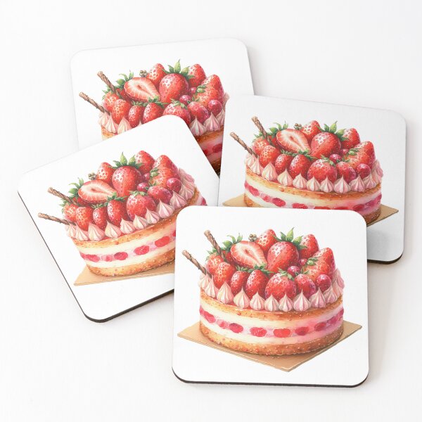 Item preview, French fraisier cake designed and sold by WindInMay.