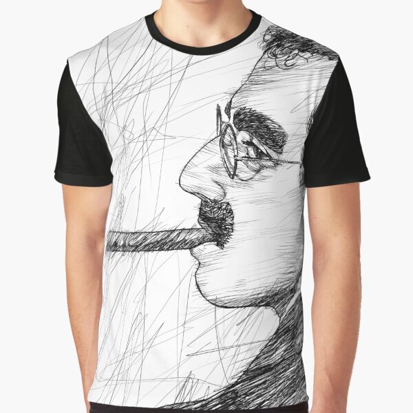 Vista previa del artículo con la obra «Retrato en tinta de GROUCHO MARX .1», diseñado y vendido por lautir.