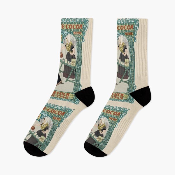 Item preview, Dutch skate cocoa, vintage poster, art nouveau designed and sold by Mauswohn.