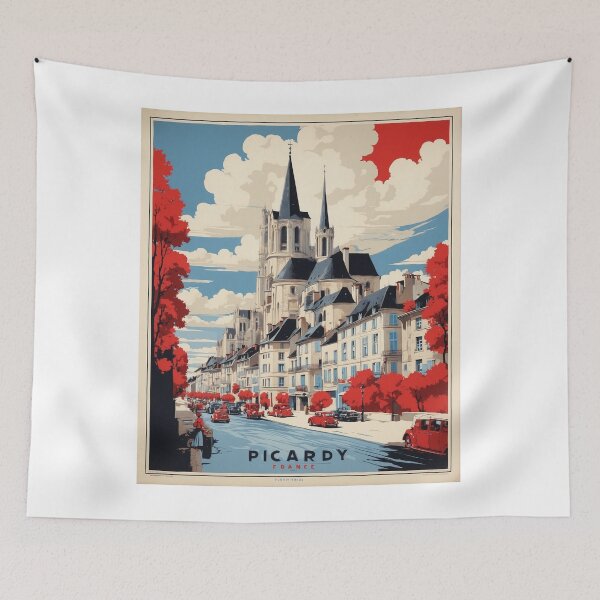 Item preview, Picardy France Vintage Poster Tourism designed and sold by TravelersGems.