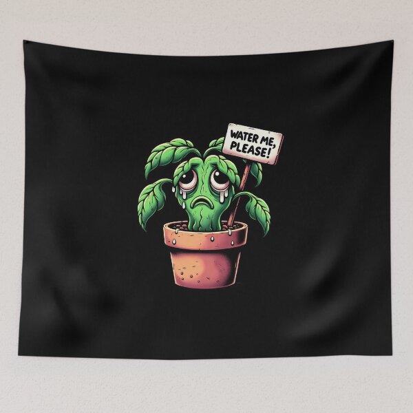 Item preview, Plant Water Reminder Thirsty Plant Cute And Funny Gifts designed and sold by BadhbhArt.