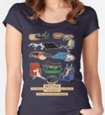 Greyhound Glossary: Bed Fail. A Redbubble exclusive design Women's Fitted Scoop T-Shirt