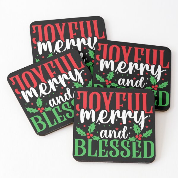 Item preview, Joyful Merry And Blessed designed and sold by shopbakas.