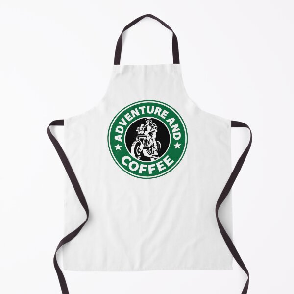 Item preview, Adventure Motorcycle And Coffee Sticker T-Shirt 01 designed and sold by OuterShellUK.