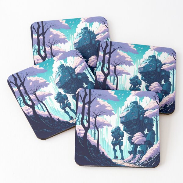 Item preview, Robots in the Forest, AI Art designed and sold by avis-aesthetic.