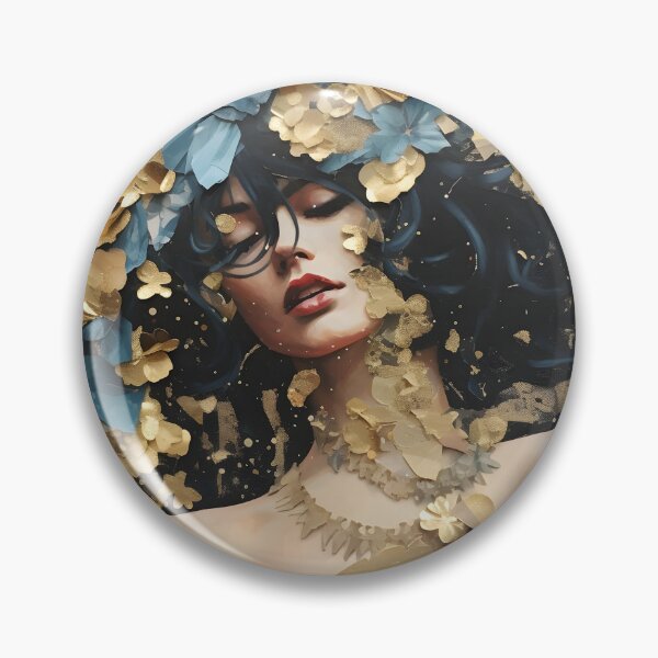 Item preview, Torn paper collage with gold leaf accents designed and sold by dcrc.