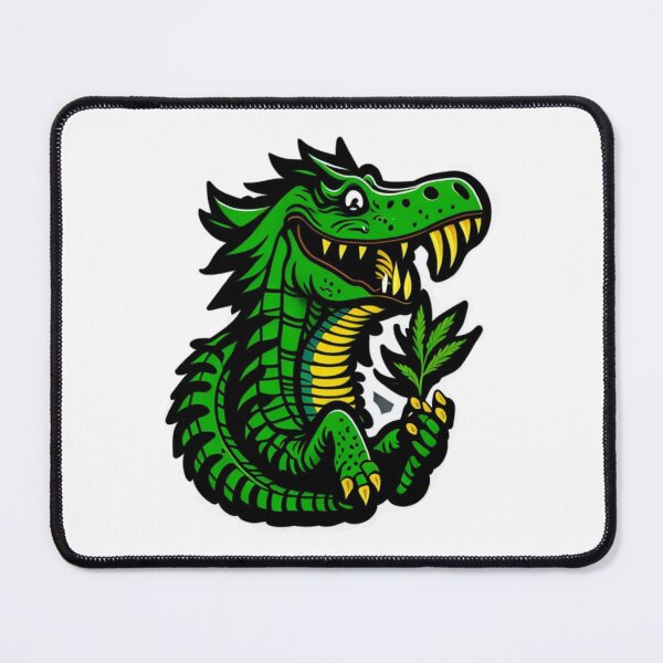 Item preview, Green Angry Crocodile  designed and sold by pinksunsets.